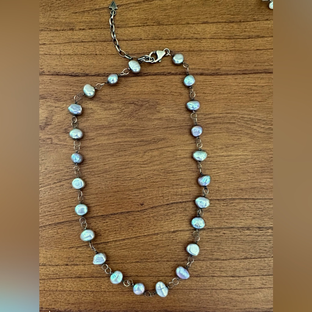 Silpada N1183 Vintage Sterling Silver Freshwater Pearl Necklace 16 To 18 Inches 50$